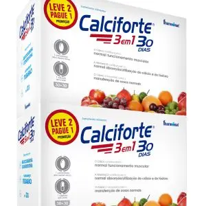 CALCIFORTE 3 EM 1 CÁPSULAS PAGUE 1 LEVE 2